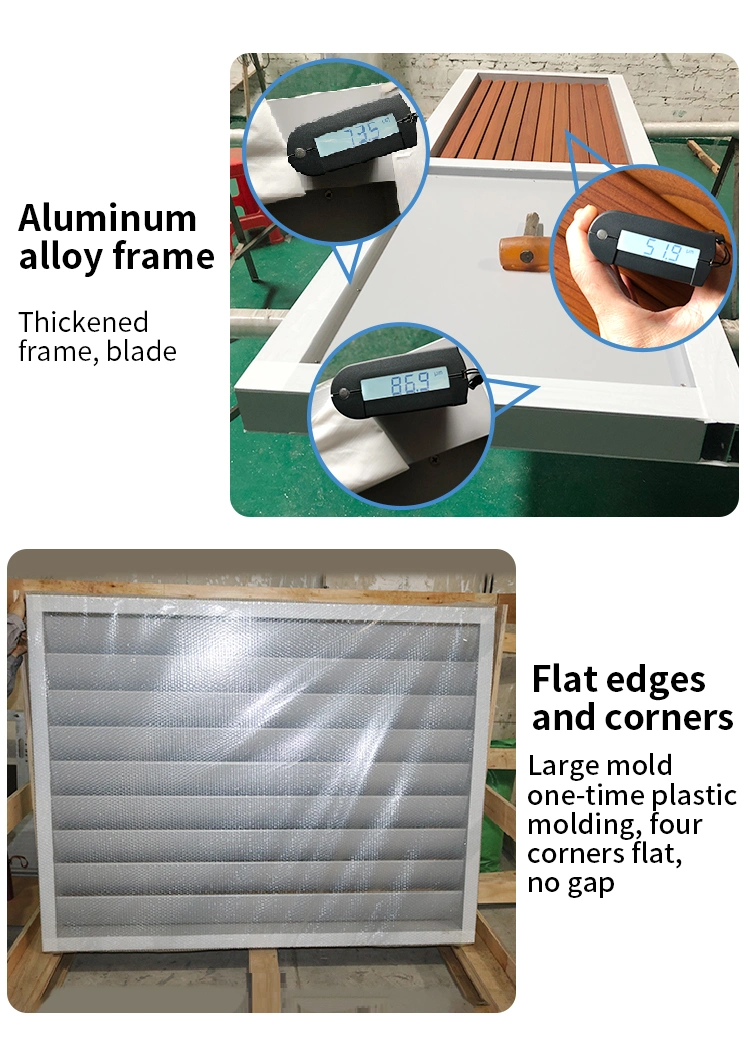 Airfoil Aluminium Windows Movable Waterproof Louver China Supplier