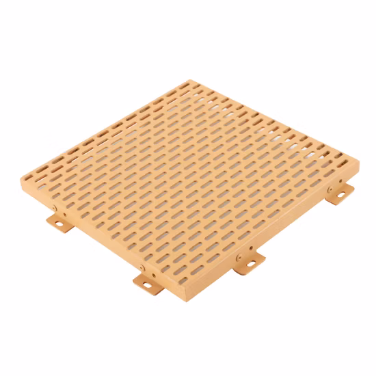 Rivestimento per facciate in materiale da costruzione intagliato in alluminio PVDF Pannello solido in metallo per pareti perforate per tende decorative esterne